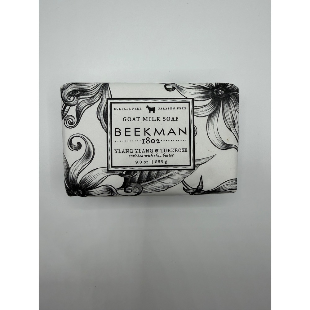 Beekman 1802 Ylang Ylang & Tuberose Goat Milk Soap Bar 9oz Sulfate Paraben Free